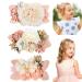 Hcliptie Large Flower Hair Clips for Babies & Girls | Crocodile Accessories in Pink & Blue | Perfect Gift Box for Toddlers & Teenagers - 6x7.6 cm - Buy Online on GoSupps.com