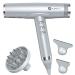Slopehill Professional hair dryers for quick drying ions hairdryer with brushless engine little noise hair dryer with magnetic nozzle for home salon (silver)