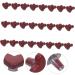 NUOBESTY 100pcs Materials Coat Premium Accessories Alloy Studs Supplies Doll DIY Clothes Small Shoes Rivets 0.50X0.50X0.50CM Red - Buy Online on GoSupps.com