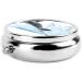 Dolphin Print Mini Round Pill Box - 3 Compartment Portable Medicine Organizer for Travel Home & Office Use - Buy Online on GoSupps.com