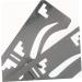 OHPHCALL 2pcs Eyebrow Ruler Makeup Stencil Microblading Stencil T Ruler Eyebrow Guide Ruler Balance Cosmetics 1 count (Pack of 1) Black - Buy Online on GoSupps.com