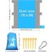 POPCHOSE Beach Blanket - Waterproof Sandproof Outdoor Camping Mat for 4-7 Adults - Lightweight & Compact Beach Accessory (Blue, 108x85.2) - Includes 6 Stakes - Buy Online on GoSupps.com