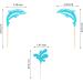 Arthsdite 24Pcs Dolphin Cupcake Toppers Under the Sea Theme Cupcake Picks Ocean Animal Baby Shower Kids Birthday Party Cake Decorations Supplies - Blue Glitter - Buy Online on GoSupps.com