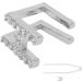 Single Tooth Brace Capital Letter H Hip Hop Teeth Decoration Halloween Tooth Accessories (Silver Color) - Buy Online on GoSupps.com