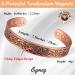 Copper Magnetic Bracelet for Men | Ultra Strength 99% Pure Copper | Adjustable Cuff Bangle | Gift Box | Father's Day & Birthday | Viking Pattern - Buy Online on GoSupps.com