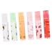 Homoyoyo 6pi ces Set Gloss L vres Fruit Hydratant Transparent L vres Soin Maquillage Pour Filles Facile Emporter Et Prot ger