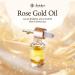 Indulgeo Essentials 24K Rose Gold Beauty Oil - 6ml | For Uneven Skin Tone Dullness & Finelines | Anti-Aging Lightweight Makeup Face Primer | Made with 24k Gold Flakes Rosehip Oil & Vitamin C & E - Buy Online on GoSupps.com
