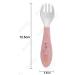 Pepa Pig Baby Spoon Fork Set - BPA Free, Reusable, 12.5cm | Baby Weaning & Training Kids Tableware | Pink, 2pcs - Ideal for Girls 6+ Months - Buy Online on GoSupps.com