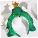 DEARMAMY Glitter Xmas Tree Headband Christmas Tree Light up Headband Headbands Decorative Hairband Christmas Hair Accessories Women Xmas Tree Headband Glitter Headband Fabric - Buy Online on GoSupps.com