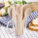 Wooden Cutlery Disposable Wood Utensils Compostable Cutlery Set for Camping Picnic Weddings Barbecue Birthday (200Pack - 50 Knives 100 Forks 50 Spoons) - Buy Online on GoSupps.com