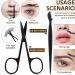 13Pcs Eyebrow Kit with Eyelash Curler - Stainless Steel Grooming Trimming Set for Women - Buy Online on GoSupps.com