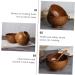 ABOOFAN 2 Pcs Salad Bowl Japanese Rice Bowls Wooden Dessert Bowl Wooden Tableware Wooden Wheel Snack As Shownx2pcs 12x12x6.7cmx2pcs - Buy Online on GoSupps.com
