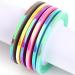 MEILINDS Nail Art Striping Tape Line Mermaid Candy Color Adhesive Sticker Set - 18 PCS - Buy Online on GoSupps.com