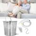 Jadeshay 2L Stainless Steel Coffee Inlet-Bucket Kit | EMER Inlet with Silicone Hose & Nozzle Tip | Home Brewing Essentials - Buy Online on GoSupps.com