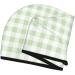 Hair Towel Wrap - Quick Drying Turban with Button | Green Checkboard Hair Drying Towel for Effortless Style - Buy Online on GoSupps.com