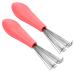 VALICLUD Outil De Nettoyage De Peigne Et Brosse Cheveux 2 Pi ces Manche Bois Ergonomique Usage Domestique Et Salon Nettoyage Facile Des Cheveux