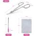 2-Piece Professional Cuticle Scissors 1-Piece Eyelash Brush with 2-Piece Transparent Zipper Bags Stainless Steel Eyebrow Clipper Nail Scissors for Beauty Retouching Nails Eyelashes - Buy Online on GoSupps.com