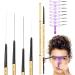 5pcs eyebrow pencil dark brown waterproof micro ultra slim eyebrow color makeup pencil cosmetics eye brow stencil kit benefit precisely for women tattoo organic makeup contour brow dye