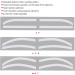 Silicone Disposable Eyebrow Stencil Kit for Microblading - Hygienic & Easy to Use - Buy Online on GoSupps.com