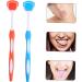 Gatuida 6 Pcs Tongue Cleaning Brush Set | Nanoplastic Metal Tongue Scraper in Orange & Blue | 19.5x3x0.6 cm - Improve Oral Hygiene - Buy Online on GoSupps.com