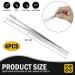 LNQ LUNIQI Stamp Tweezers Set 4 Pieces Stainless Steel Stamp Tweezers Flat Philately Tweezers Stamp Collector Tools Silver - Buy Online on GoSupps.com
