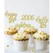 24 Glittery 18th Birthday Cupcake Toppers | 2006 Theme Cake Decoration for Boys | Party Accessories - Buy Online on GoSupps.com
