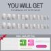 Yivaiks Silver Glitter Press-On Nails | Medium Square Acrylic Glue-On Nails for Women & Girls | Short Fake Nails for Office & Home - 230228-Silver Sequins - Buy Online on GoSupps.com