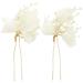 Pearl Wedding Hair Pins 2Pcs - White Flower Bridal Hair Pieces for Women & Flower Girls - Buy Online on GoSupps.com