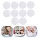 10pcs Nail Polish Palette Set - Round Cosmetic Mixing Tools for Manicure & Nail Art Display | White 9.5x9.5x0.1CM - Buy Online on GoSupps.com