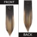 Silk-co 26 Clip in Hair Extensions 8Pcs - Natural Black to Blonde Ombre Synthetic Heat Resistant Hairpiece Extension - Buy Online on GoSupps.com
