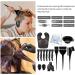 Xptieeck 16 Pieces Hair Dye Coloring Kit- Hair Tinting Bowl Hair Agitator Dye Brush Ear Cover Hairpin Hair Coloring Cape - Buy Online on GoSupps.com