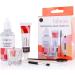 Hi brow professional eyebrow dye set-complete eyebrow tinge set-15ml tint 50ml developer glass mixing bowl double-end brush mascara stick orange wood stick (light gray) light anthracite