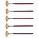 Brush Waterproof Handle Fan Shaped Applicator Auburn 5PCS for Wonderful Gift