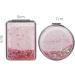 SUKPSY Compact Travel Makeup Mirror - Double-Sided Magnifying Handheld Mirror - Quicksand Glitter - Portable and Folding - Pink + Circular - Buy Online on GoSupps.com