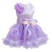 Dog dressing luxury puppy skirt dog clothing princess clothes wedding evening dress tutu rock rose flower bowknot dress for little dog girl purple l lila