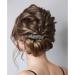 Elegant Flower Bloom Barrette with Rhinestone and Pearl Decoration in Light Grey - Buy Online on GoSupps.com