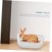 HANABASS Rabbit Toilet Bunny Litter Tray Small Animal Toilet Pet Toilet Guinea Pig Bedding White Ceramics - Buy Online on GoSupps.com