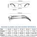 Riccie Anti-Blue Light HD Reading Glasses for Men - Reintitan 1.56 Aspherical Resin Anti-Fatigue Diopters +1.0 to +3.0 | International Shipping - Buy Online on GoSupps.com