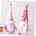 Zerodeko Adornment Pink Valentines' Dwarf Dolls Desktop Decors Hat Cute Valentine Adorable Ornament Plush As Shown 33X12X8CM - Buy Online on GoSupps.com
