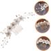 DOITOOL Rhinestone Headpiece Hair Accessories Pearl Rhinestones Wedding Flowers Banquet Wedding Flower Hair Comb - Buy Online on GoSupps.com