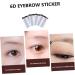 IWOWHERO Fake Eyebrow Stickers 4pcs Waterproof Imitation Tattoos Natural Stimulation Peel Hair- Transfers Men Hair-like Like - Buy Online on GoSupps.com