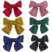 Large hair loops clip 6 pcs hair clips with grinding Elegant Bowknot hair clips loop hair clips fabric hair jewelry for women lady children
