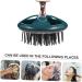 BCOATH Shampoo Hair Massager - Portable Scalp Massager & Head Accessory for Daily Use - Green 9x8cm - Ideal for Home & Hotels | International Shipping Available - Buy Online on GoSupps.com