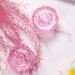 2Pcs Crystal Glass Nail Art Dappen Dish with Hexagon Lid - Pink - Buy Online on GoSupps.com