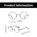 LJCZKA Round Blue Light Blocking Glasses - Classic Anti-Blue Light Metal Frame for Men & Women - Computer Glasses in Black - Buy Online on GoSupps.com