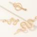 Lurrose 6pcs Bohemia Snap Hair Clips Set - Vintage Gifts Design Accessories for Women - Golden Metal Barrette Hairpins - Outdoor, Headdress, Snake Shaped - 8.5x3cm - Pack of 6 - Buy Online on GoSupps.com
