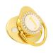 Personalized Golden Baby Pacifier - Curved Design Safe Materials & Clips | Newborn Essentials for 6-18 Months - Buy Online on GoSupps.com