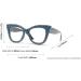 Buy Mincl Cat Eye Reading Glasses - Bling Rhinestones & Black Diamond Frame Anti Blue Light 2.0x Magnification - International Shipping Available - Buy Online on GoSupps.com