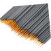 VINTORKY 100pcs Eye Makeup Tools White Liquid Eyeliner Eye Gel Eyeliner Brushes Fine Point Makeupset Orange 15cmX10cm Orange - Buy Online on GoSupps.com