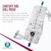 Dynarex Urinary Leg Bag - Catheter Use Non-Drip Closure Anti-Reflux Valve 1000 ml Capacity 12 Pack - International Shipping Available - Buy Online on GoSupps.com